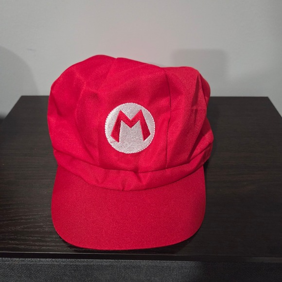 Nintendo Super Mario Bros Red Mario Costume Hat Cap Cosplay Party Halloween - Picture 1 of 6